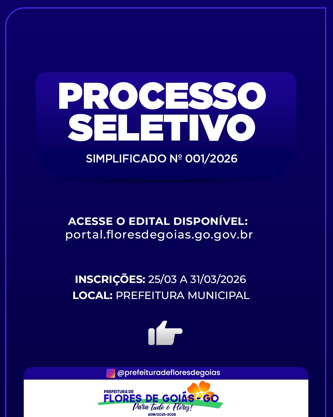 Processo Seletivo Simplificado 001/2026